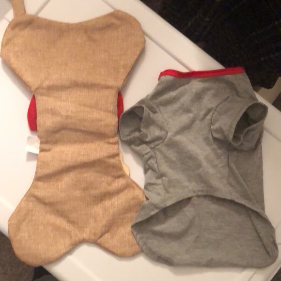 Simply Dog Shirt Size M & A Bone Christmas Stockng - Picture 2 of 6